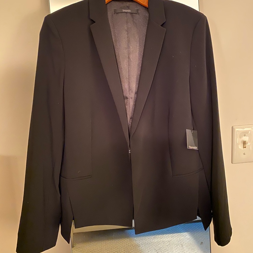 Tahari Black Womens Blazer